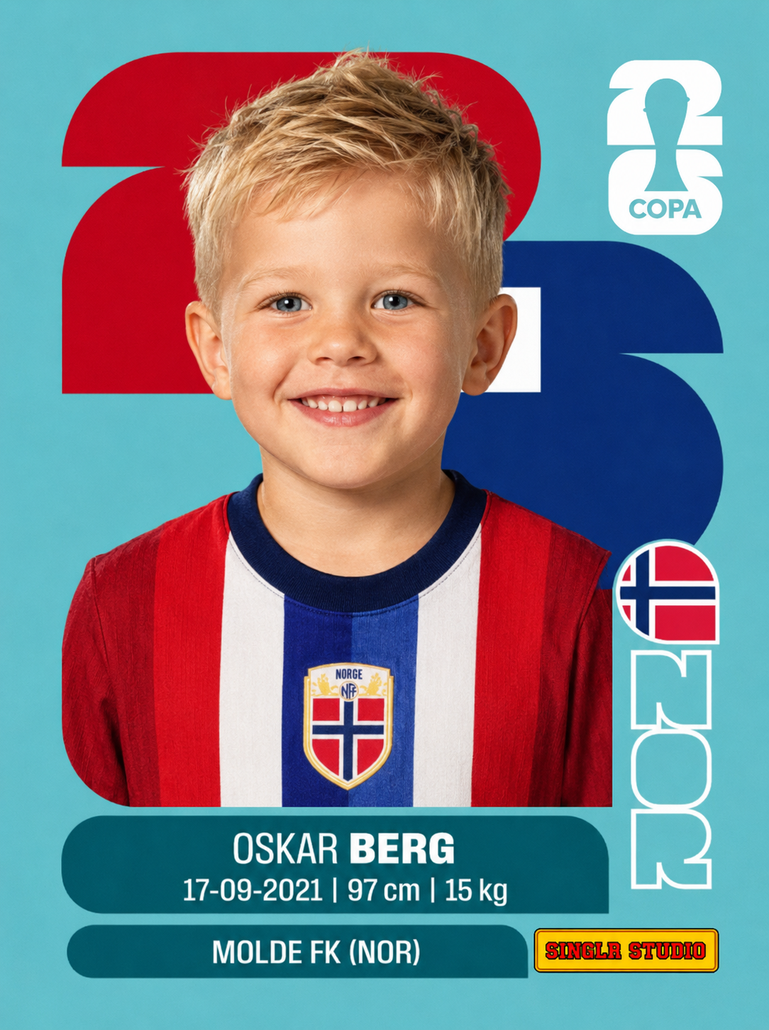 Klistremerke laget av en familie